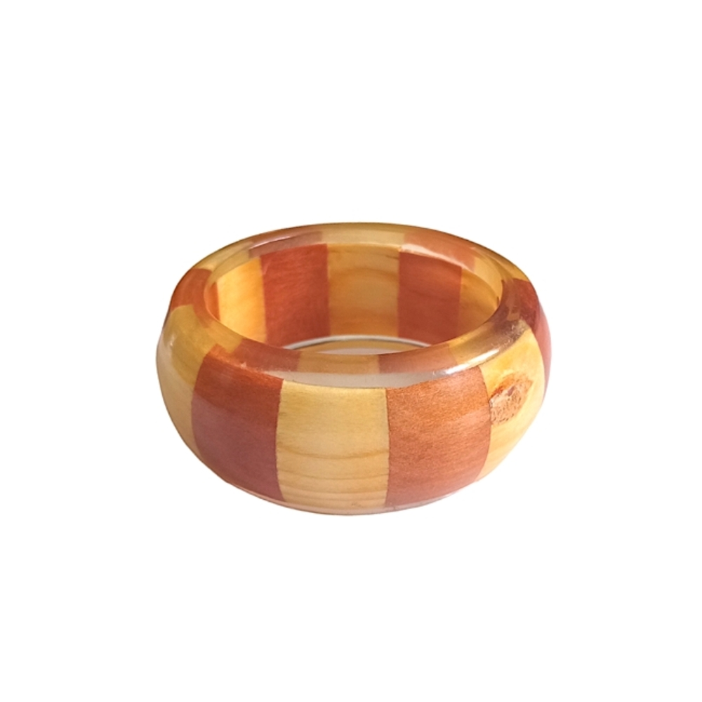 Wooden Resin Bangle Bracelet